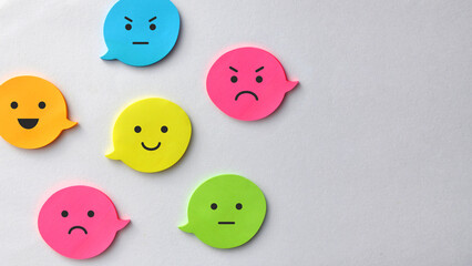 Emotional conversations between people, different emotions during correspondence, messages,...