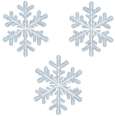 snowflakes isolate on white background. Selective focus. nature.