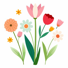 Fototapeta premium vector illustration of a flower