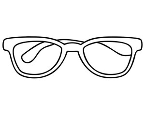 Fototapeta premium Fashion Sunglasses Line Art, Stylish Eyewear Illustration, Minimalist Sunglasses Sketch, Trendy Accessory Outline, On Transparent Background