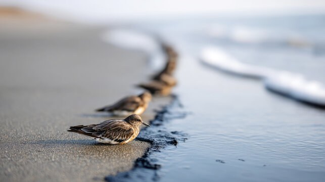 Environmental impact of oil spill on coastal wildlife and marine ecosystem