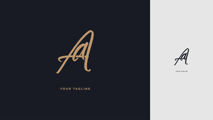 Luxury AA Monogram Logo – Minimalist Modern Lettermark Design
