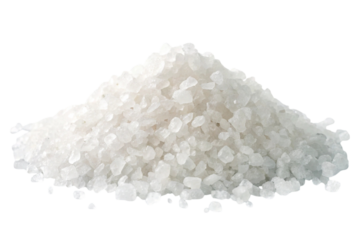salt on white background