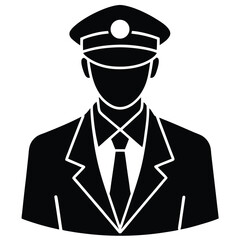 security guard element isolated security guard on white background