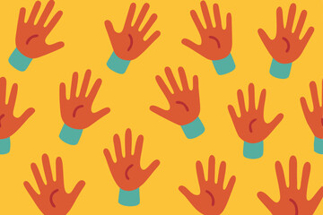 Obraz premium hand prints vector