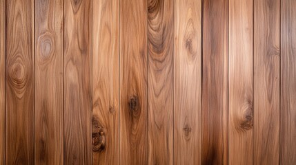 Naklejka premium Close-Up View of Natural Wooden Planks with Rich Grain Patterns and Tones