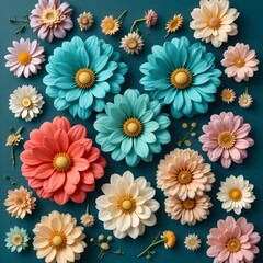 Obraz premium 3D Beautiful flowers