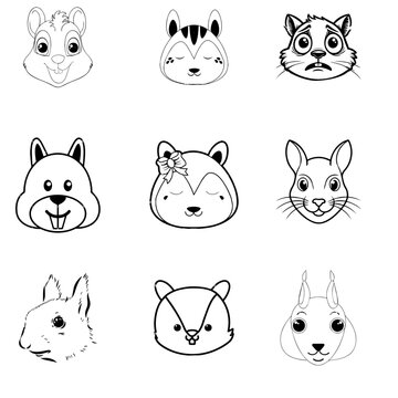 kath birali  face black and white vector