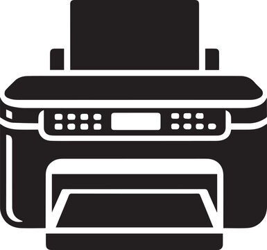 printer icon vector, Printer logo silhouette vector, printer vector illustration
