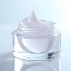 Macro shot of a velvety skincare gel