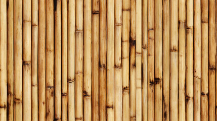 Fototapeta premium Seamless pattern of natural bamboo in warm earthy tones