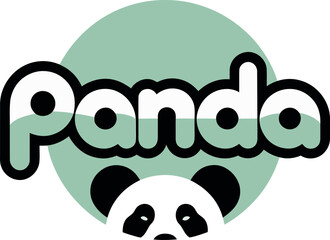 Friendly and playful panda logo with rounded typography. Ideal for kids' brands, wildlife organizations, or eco businesses.