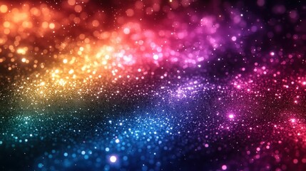 Obraz premium Vibrant, colorful bokeh lights