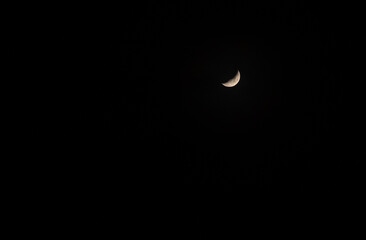 moon in the night sky