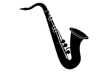 saxophone isolated on white