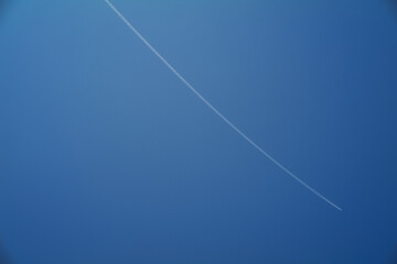 contrail in the sky