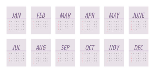 2026 Calendar Template. Week starts on Monday. Replaceable text. Portrait resolution