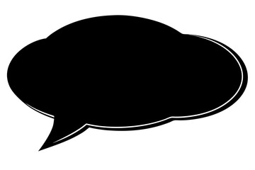 speech bubbles on black background