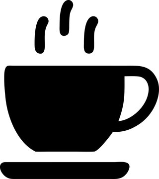 black coffee cup steaming clip art preview