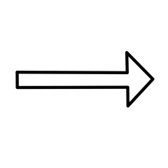 Simple outline right arrow