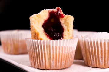 Cherry Jam Muffins. Dessert. Berry Jam. Food