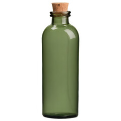 Bottle for essential oil isolate on white background. Selective focus. nature.