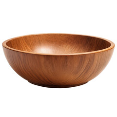 Wooden bowl isolate on white background. Selective focus. nature.