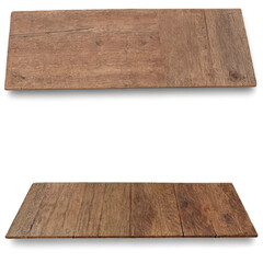 Wooden board isolate on white background. Selective focus. nature.