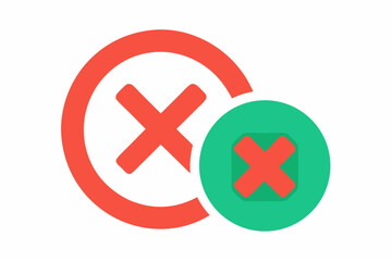 Fototapeta premium red cross mark