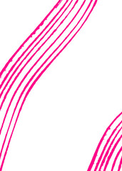 Fototapeta premium Bright pink lines with a neon effect add vibrant contrast on transparent, white background. Composition evokes futuristic and energetic themes, ideal for modern and artistic design projects.