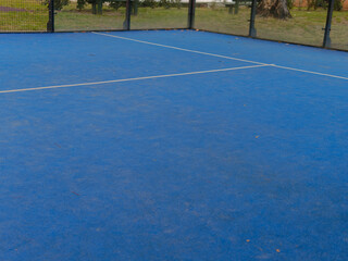 detail of a padel court