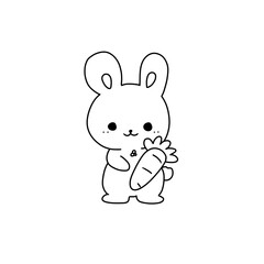 Rabbit coloring book