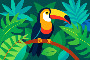 Fototapeta premium toucan on a branch