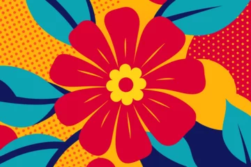 Gordijnen abstract floral background © Joy Ful