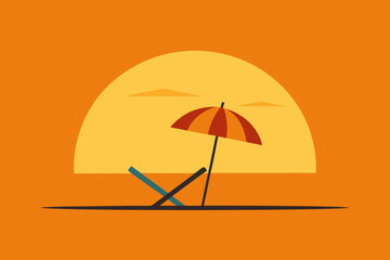 sun and umbrella