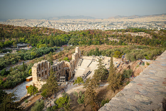 Odeon of Herod Atticus in Athens Greece
