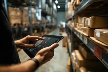 Tablet with RFID tracking in inventory zone