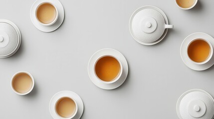 Whiteonwhite tea packaging, subtle embossed patterns, soft lighting, highend luxury aesthetic