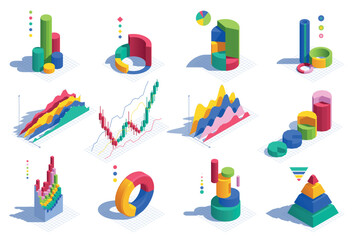 Isometric Charts and Graphs Collection