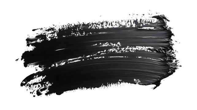 Bold Black Marker Paint Texture on White Background: Creativity and Expression in Design