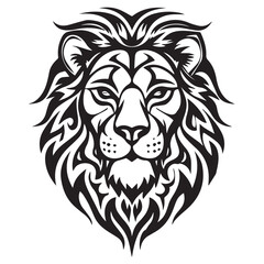 Obraz premium lion hade vactor illustration.