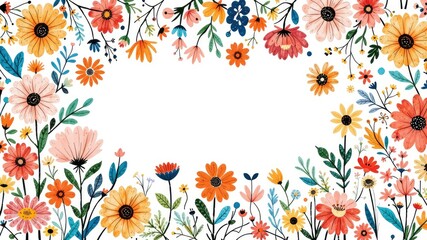 Cute Naive Floral Print Pattern for Fashion Design