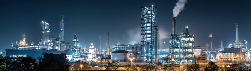 A factory showcasing industrial strength and resilience in tough conditions