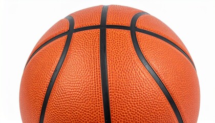 Basketball full details isolated on white background, Basketball sports equipment