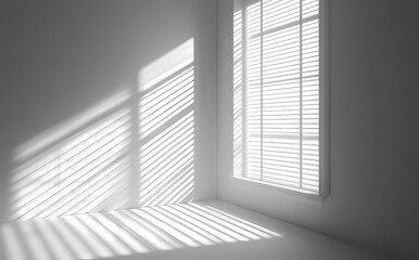 Fototapeta premium Sunlight Shadows in a Modern Room