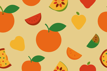 seamless background with apples