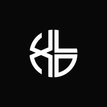 XLO logo XLO icon XLO monogram XLO letter minimalist Circle flat Unique modern abstract logo design.
