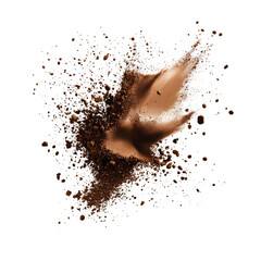Exploding Cloud of Coffee Grounds and Cream
