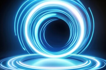 Bright neon graphic layouts for advertising and promotional materials in modern design