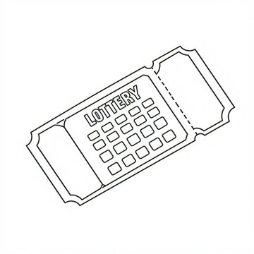 recommend clip art: lottery ticket coloring 